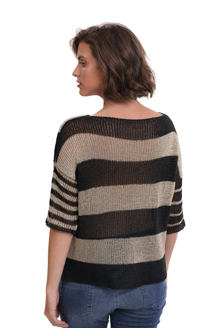 Luxe Reversible Sweater, Stone