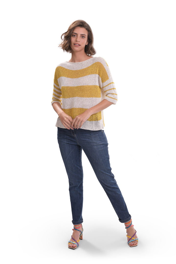 Luxe Reversible Sweater, Yellow