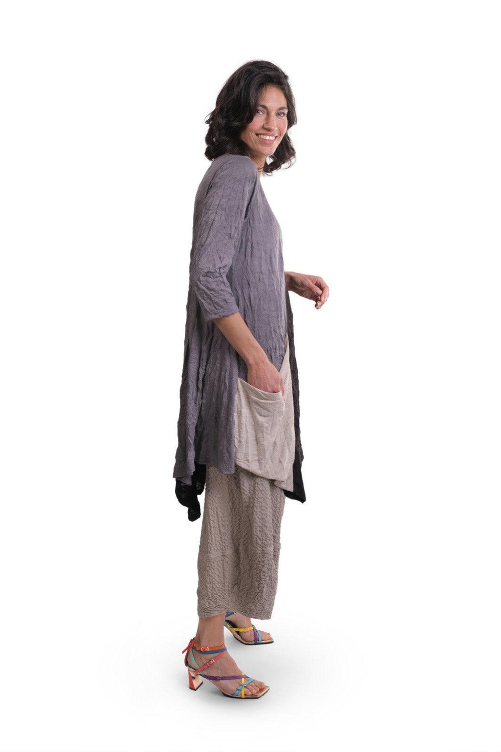 Breeze Crinkle Pocket Tunic - Alembika Designer Women's Clothing