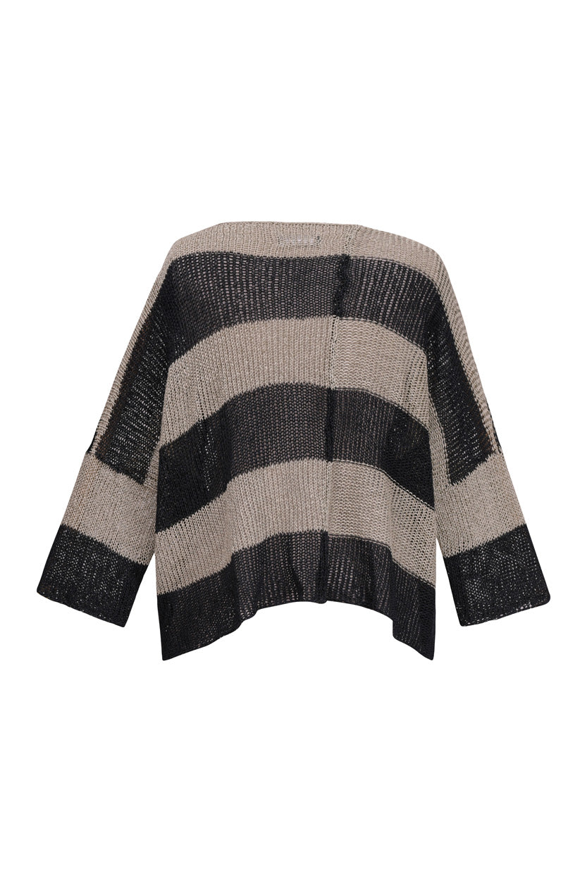 Luxe Pocket-Hem Sweater, Stone