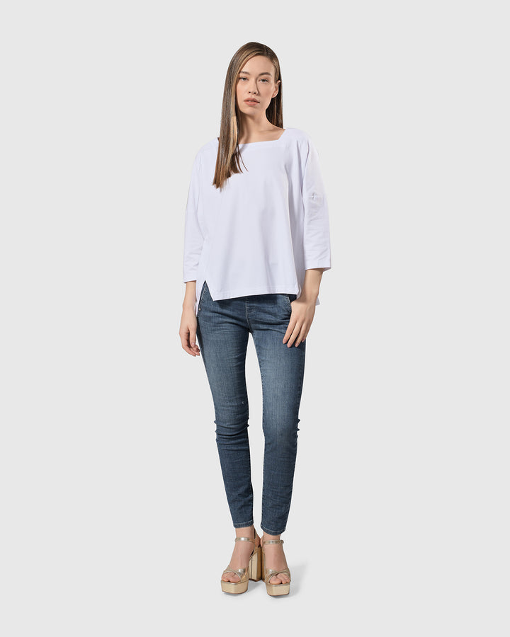 Hip To Be Square Top, White