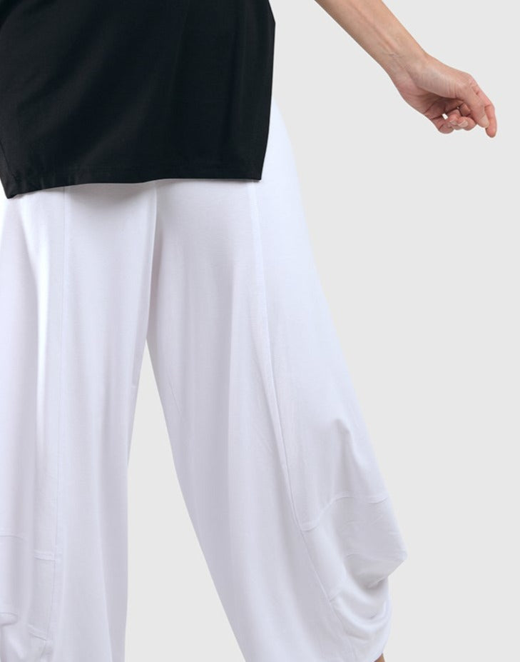 Essential Punto Pants, White