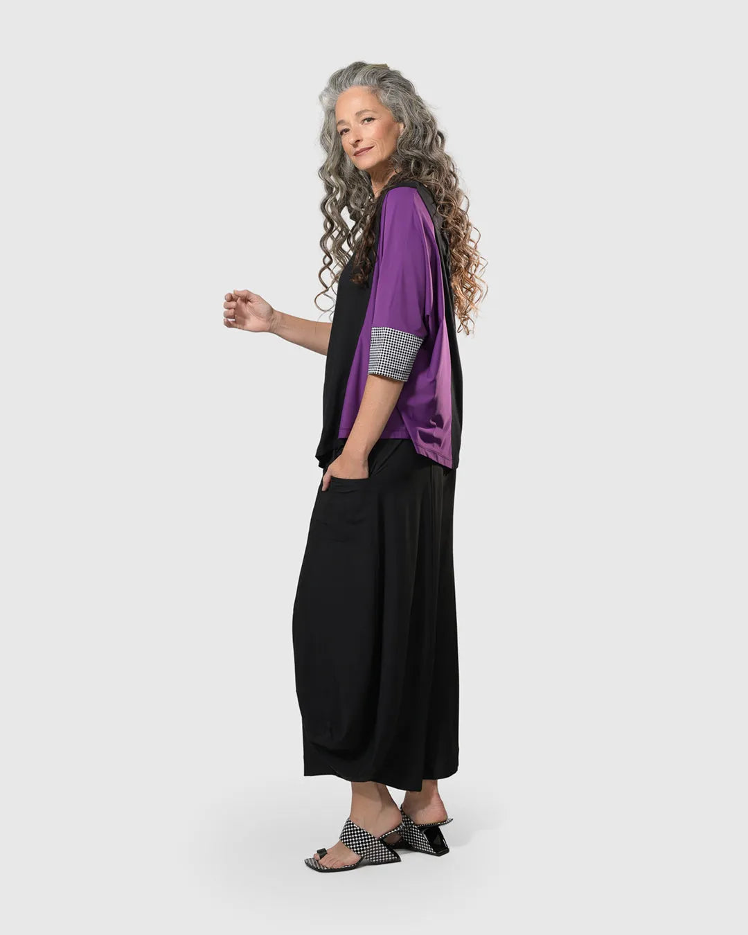 Tekbika Angie Asymmetry Top, Multi Yellow