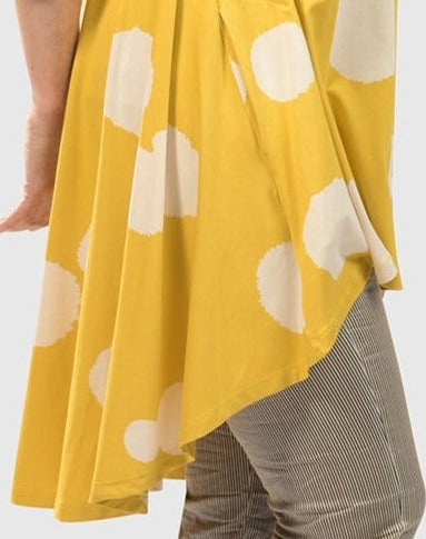 Perfect Swing Tunic Top, Canary Spots