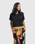 Poe Cutaway Boxy Top, Zebra