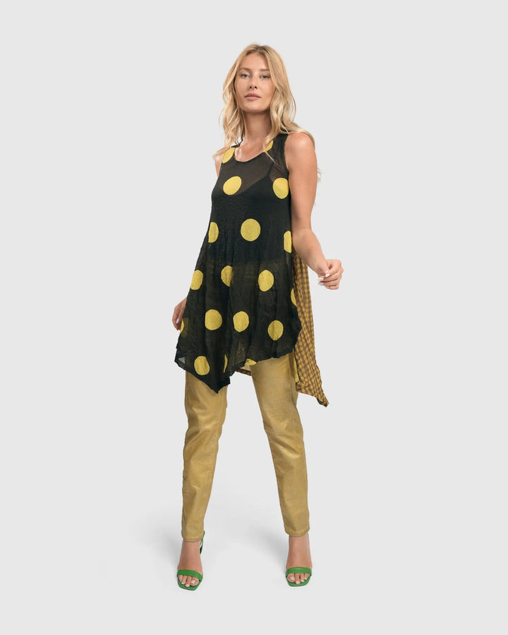 Taylor Dot Soft Tulle Sleeveless Tunic, Mix