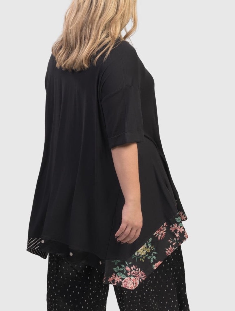Jane Trapeze Top, Flowers