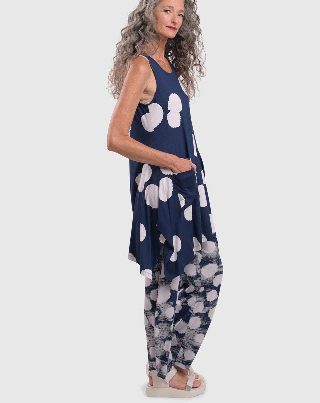 Cloud Easy Pants, Navy - Alembika Designer Women's Clothing