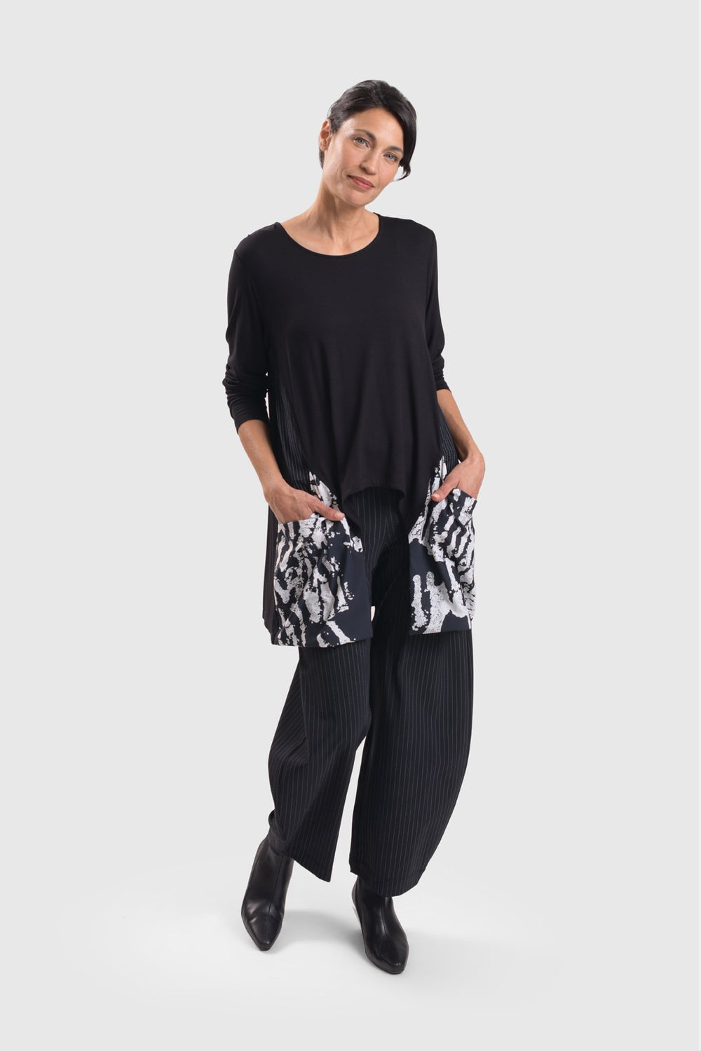 Designed Black & White Pants for Women Over 50