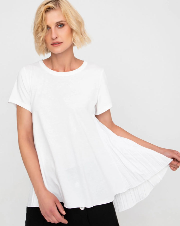 Ozai N Ku Hi-Lo Tunic Top, White