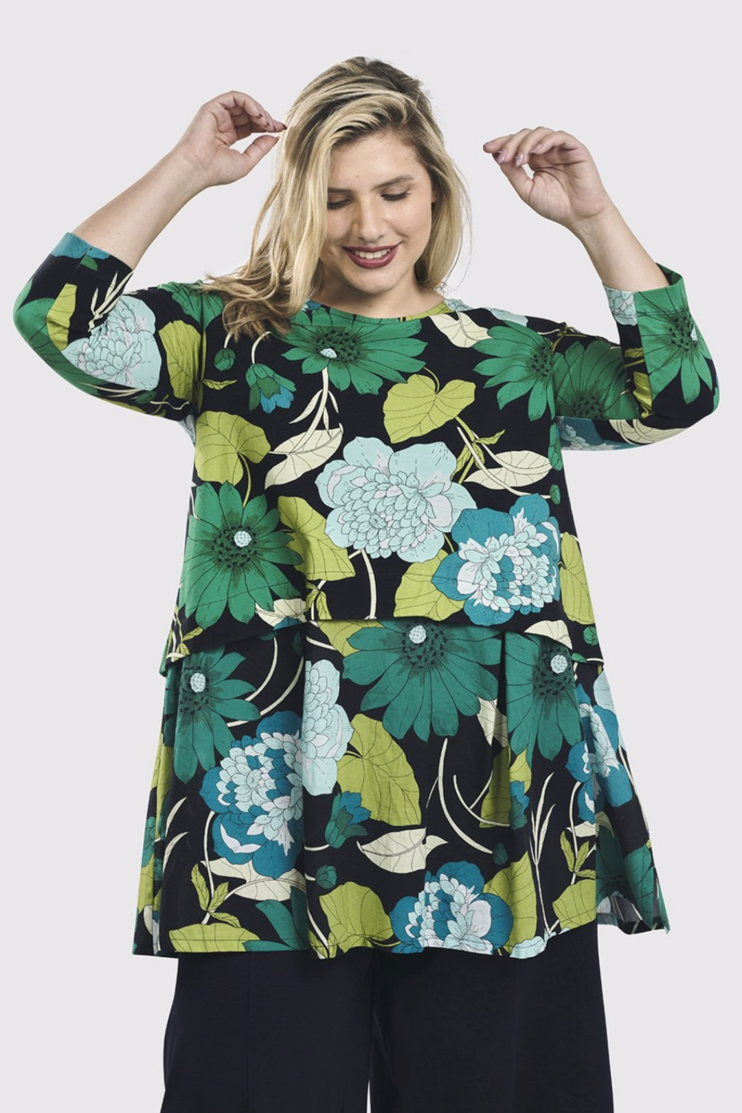 floral swing tunic top