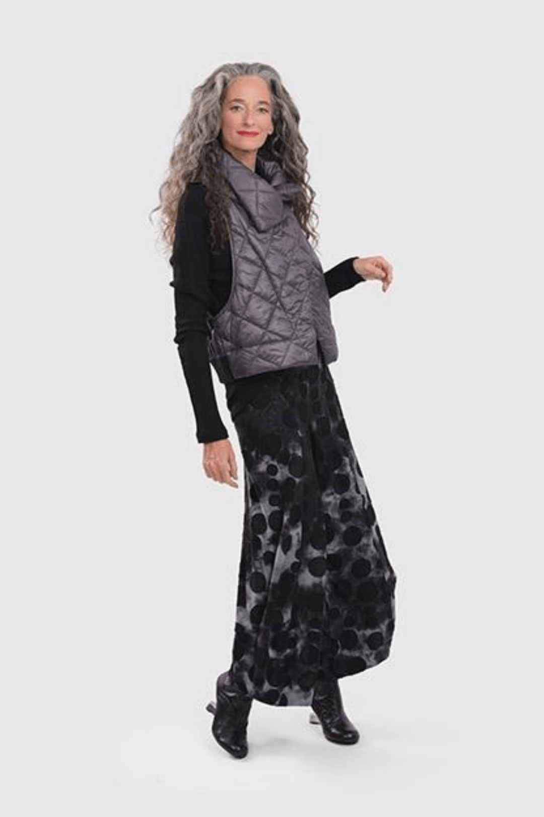 Ether Fina Vest, Grey - Alembika Designer Women's Clothing