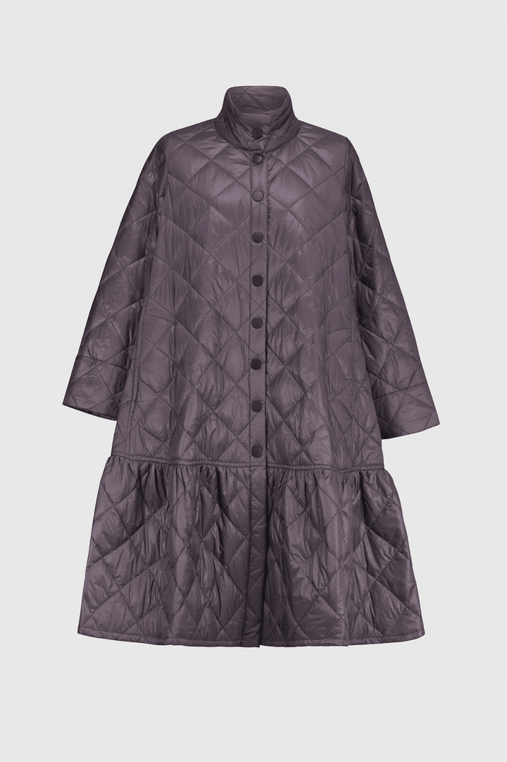 Ether Kia Coat Jacket, Grey - Alembika Designer Women's Clothing